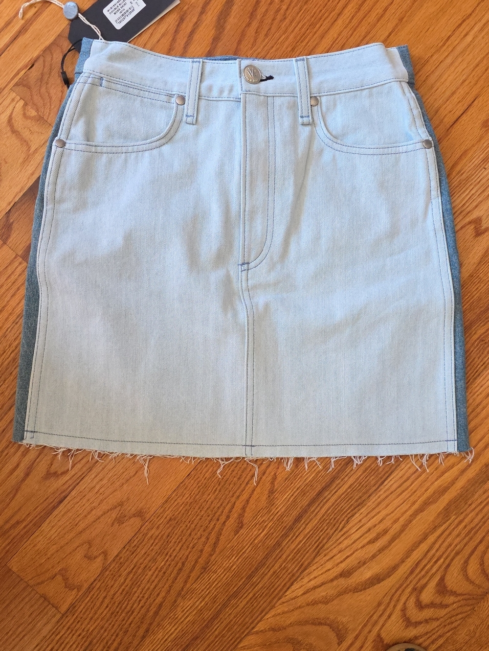 Rag And Bone Light Wash Denim Mini Skirt - Women